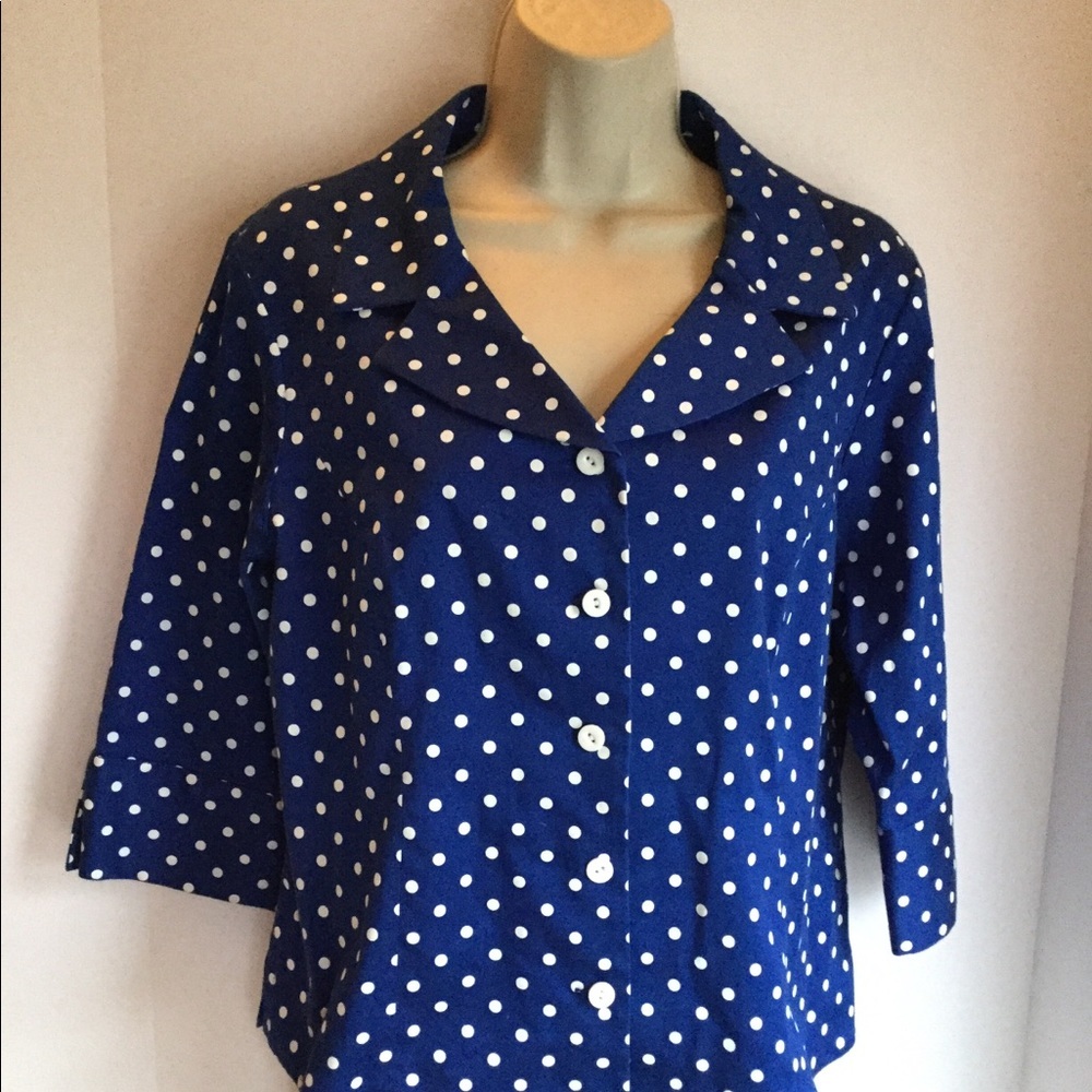 Pendleton Petite Size Medium Blouse Good Cond - image 7